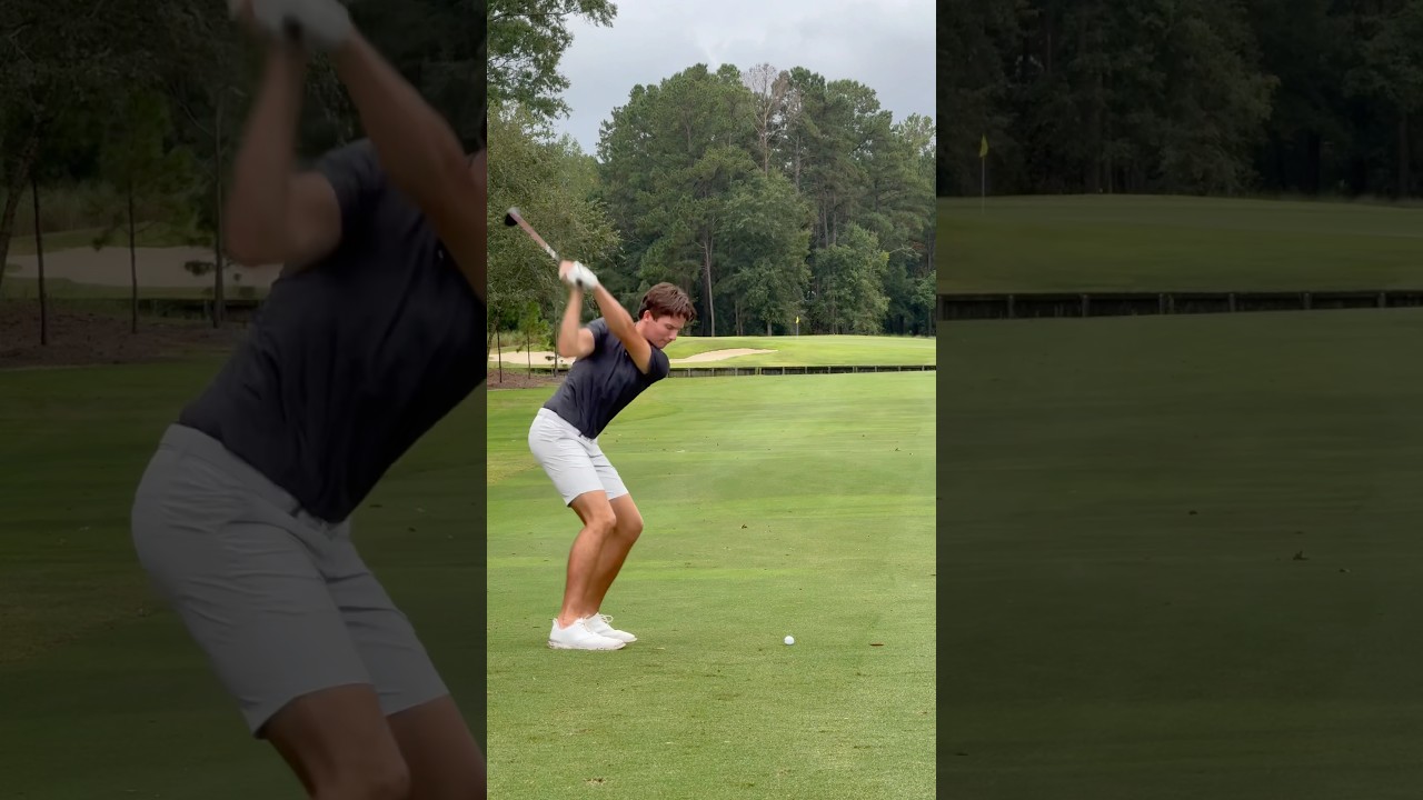 How did that not go in!😳😳 #golf #shorts