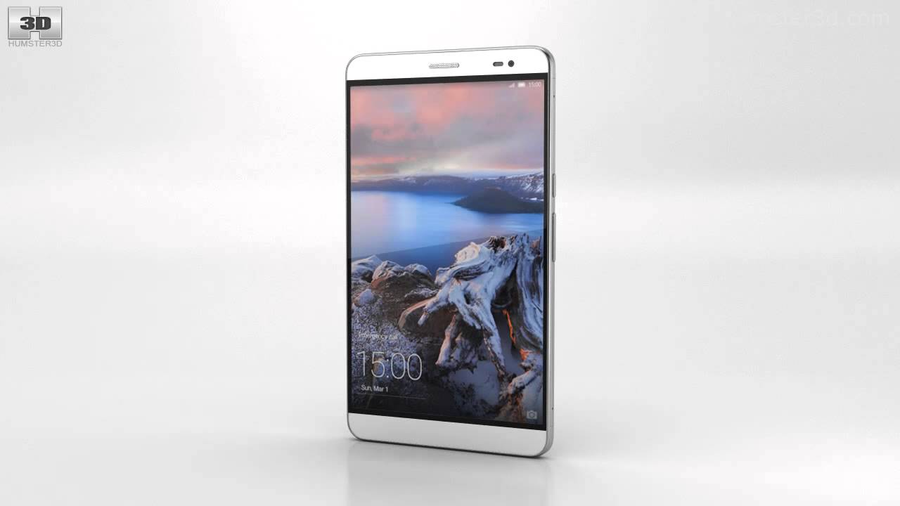 Huawei MediaPad X2 Moonlight Silver 3D model by 3DModels.org