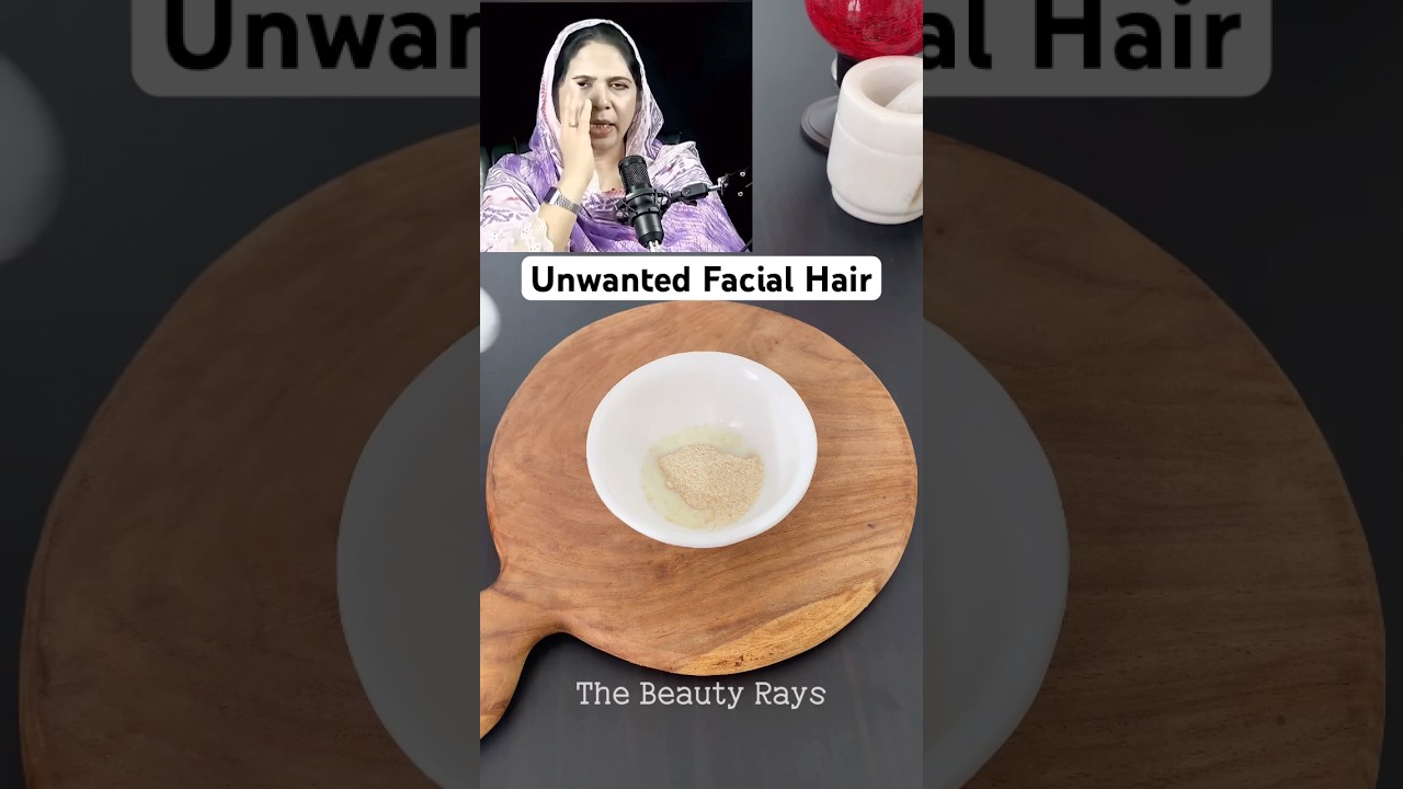 Remove Unwanted Facial Hair at Home by Naeema Apa #shorts #skincare #diy