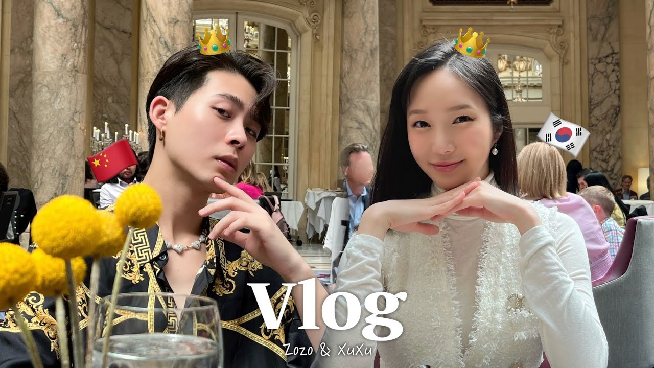 [Korea & China Couple] Easter Vlog🐣 | Hotel Brunch👑 | Grocery shopping & Cook Food🍑