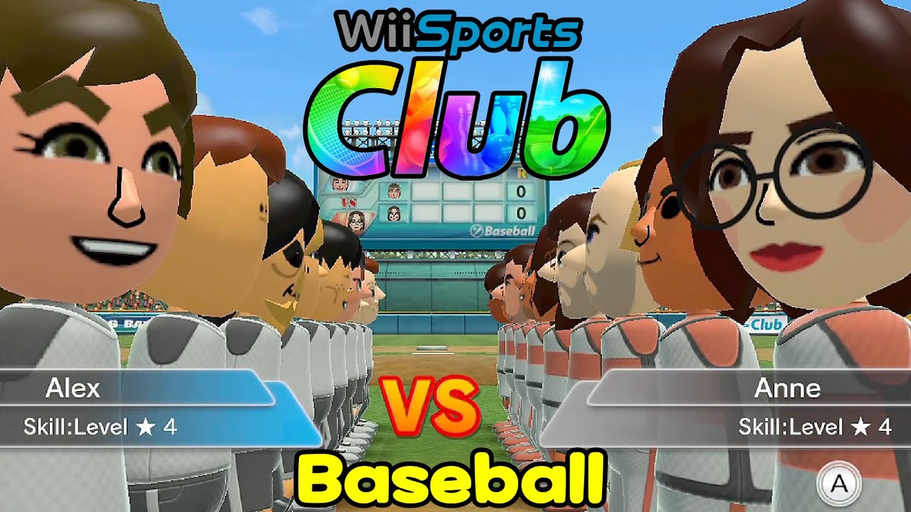 Wii Sports Club - Baseball Player Alex is back !! Professional league