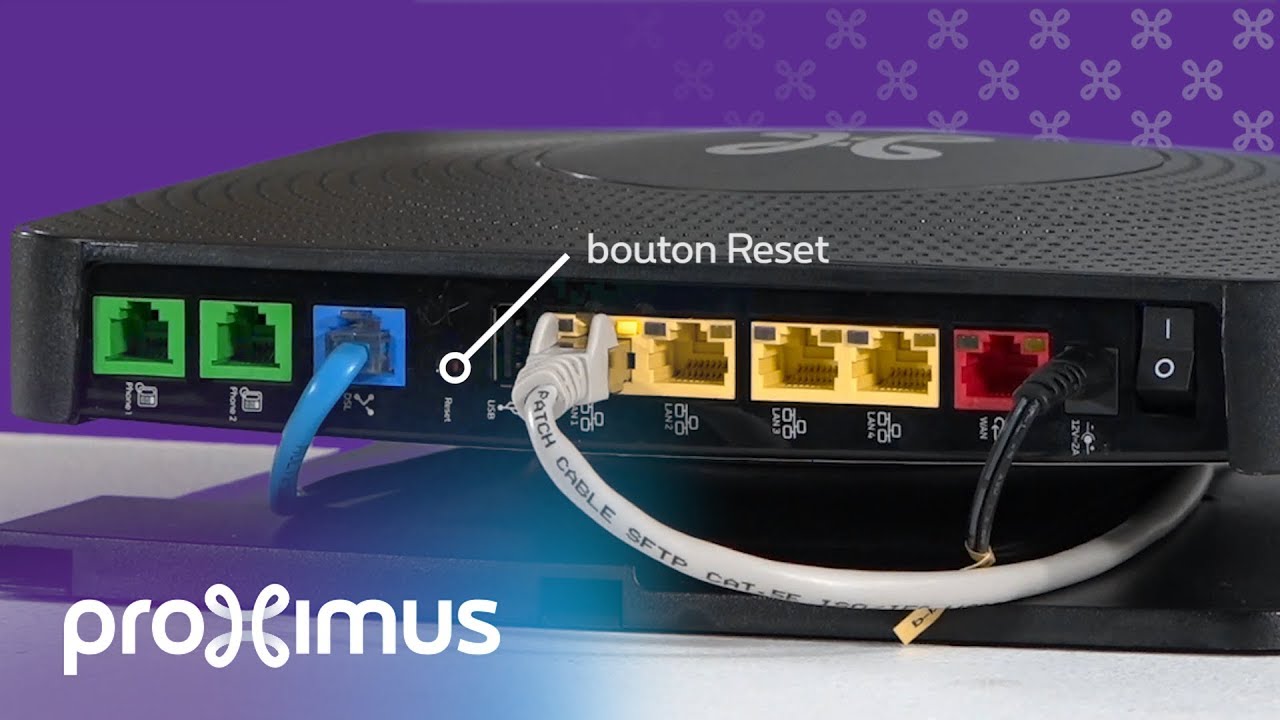Réinitialiser votre modem b-box 3V+