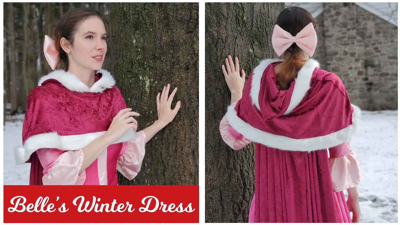 Making a Winter Belle costume from Beauty and the Beast using (mostly) Thrifted Materials!