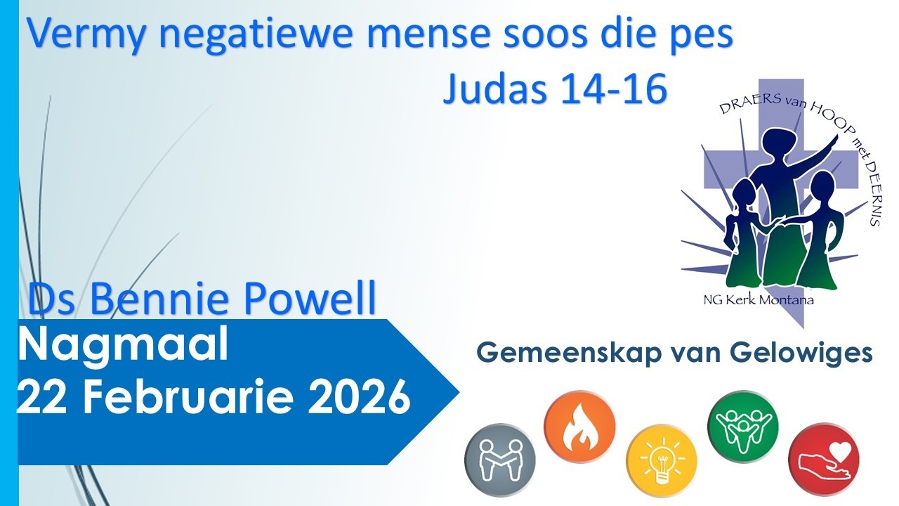 Nagmaal 22 Februarie 2026