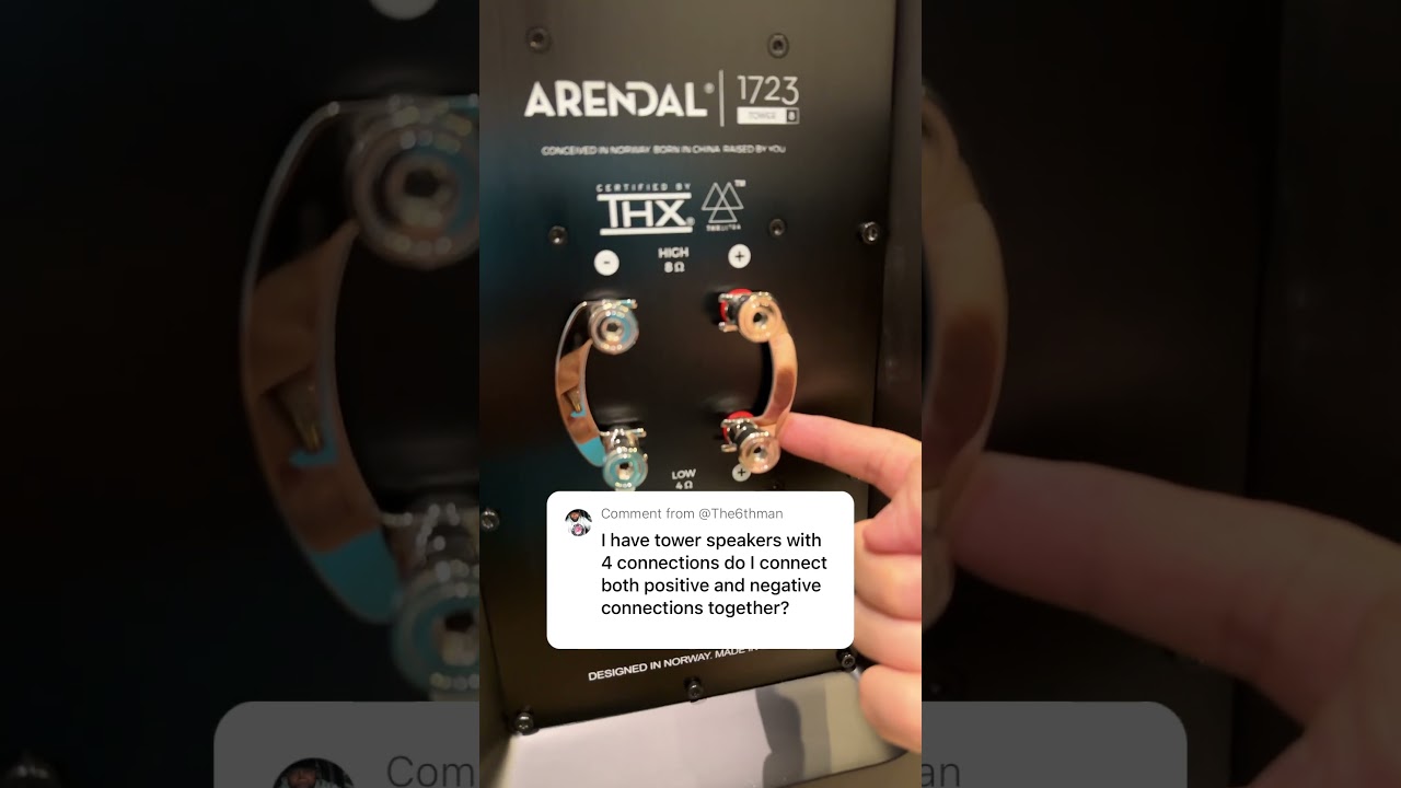 Properly connect speaker cables. #arendal #speakers #hifi #hometheater #movies