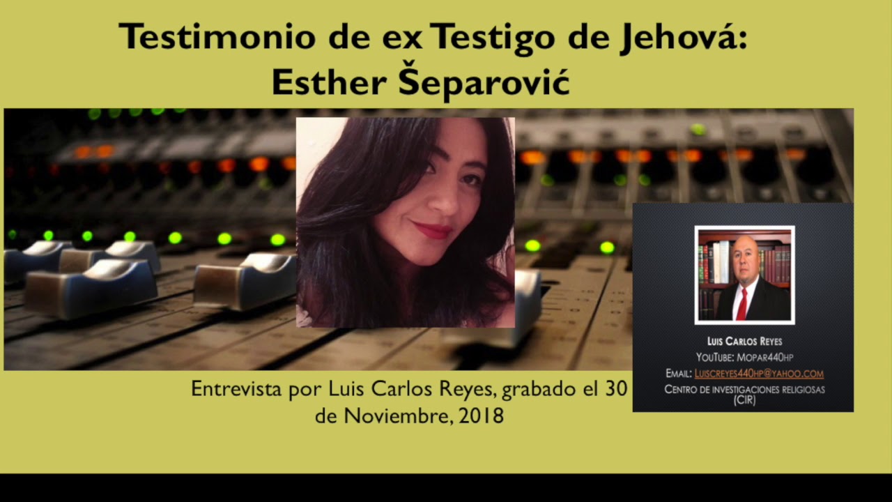 Testimonio de ex Testigo de Jehová: Esther Šeparović