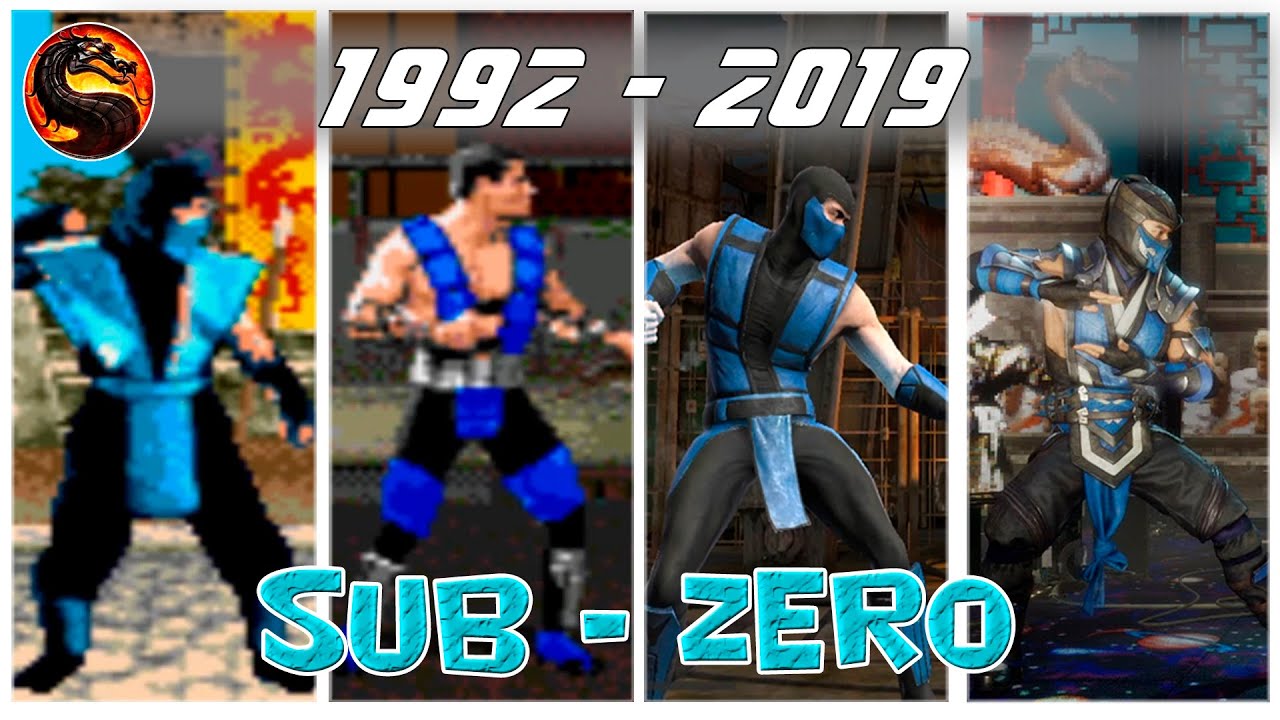 История / Эволюция Sub - Zero серии Mortal Kombat 1992 - 2019