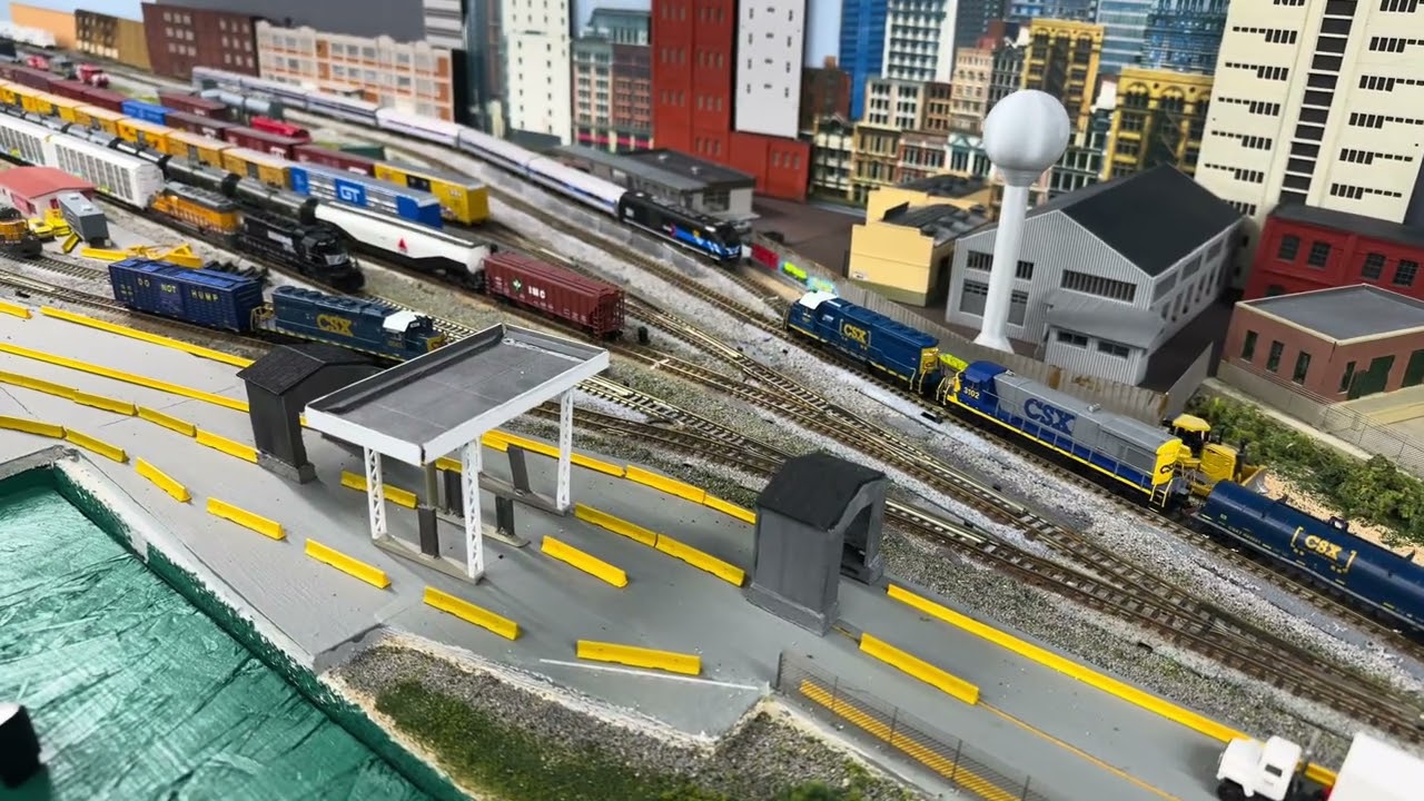 Big snow day in Indiana. Lets run trains. #nscale #modeltrains #railway #kato #modeltrainlayout