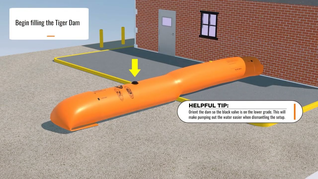 Water-Filled Tube Flood Barrier: Interface with Wall