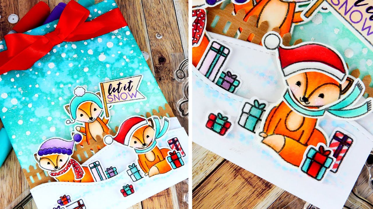 Creating a Snowy Scene by Pretty Pink Posh
