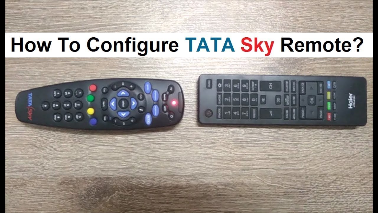 How to configure tata sky remote with tv remote
