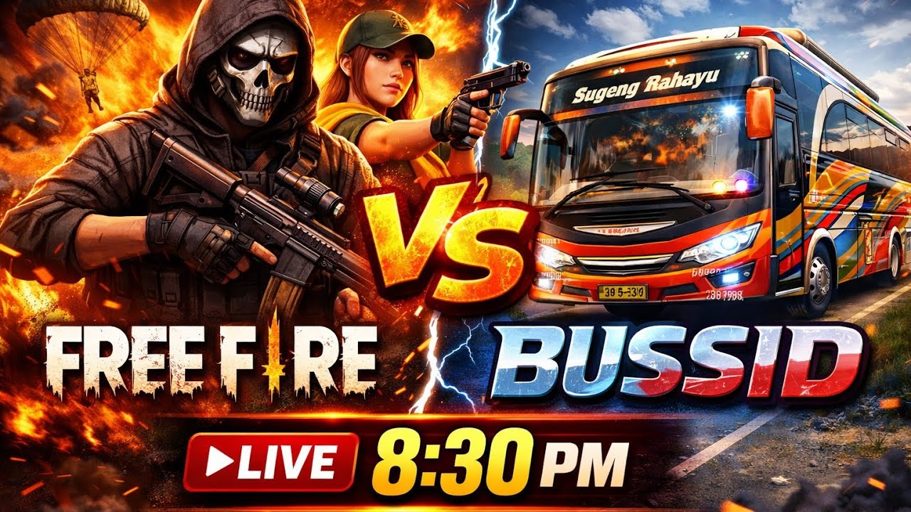 FREE FIRE + BUS SIMULATOR INDONESIA MULTIPLAYER GAMEPLAY ❤️🤩🔥 WATCH NOW FULL BAKA JIKI 😂🔥