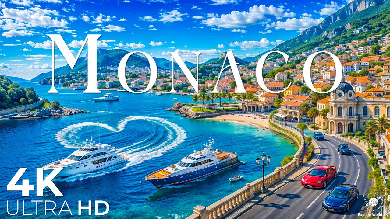 Монако 4K UHD – Откройте для себя лучший курорт для элиты: самую роскошную в мире пристань для яхт.
