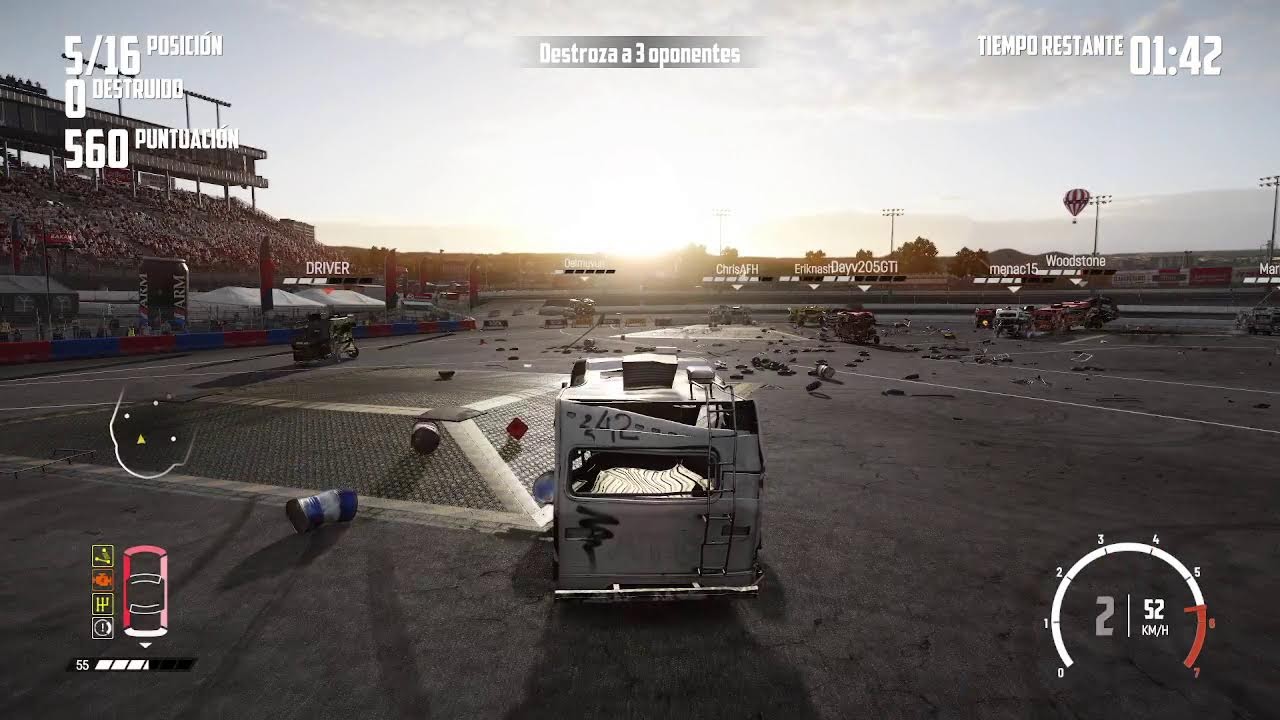 Haciendo el cabra en el Wreckfest