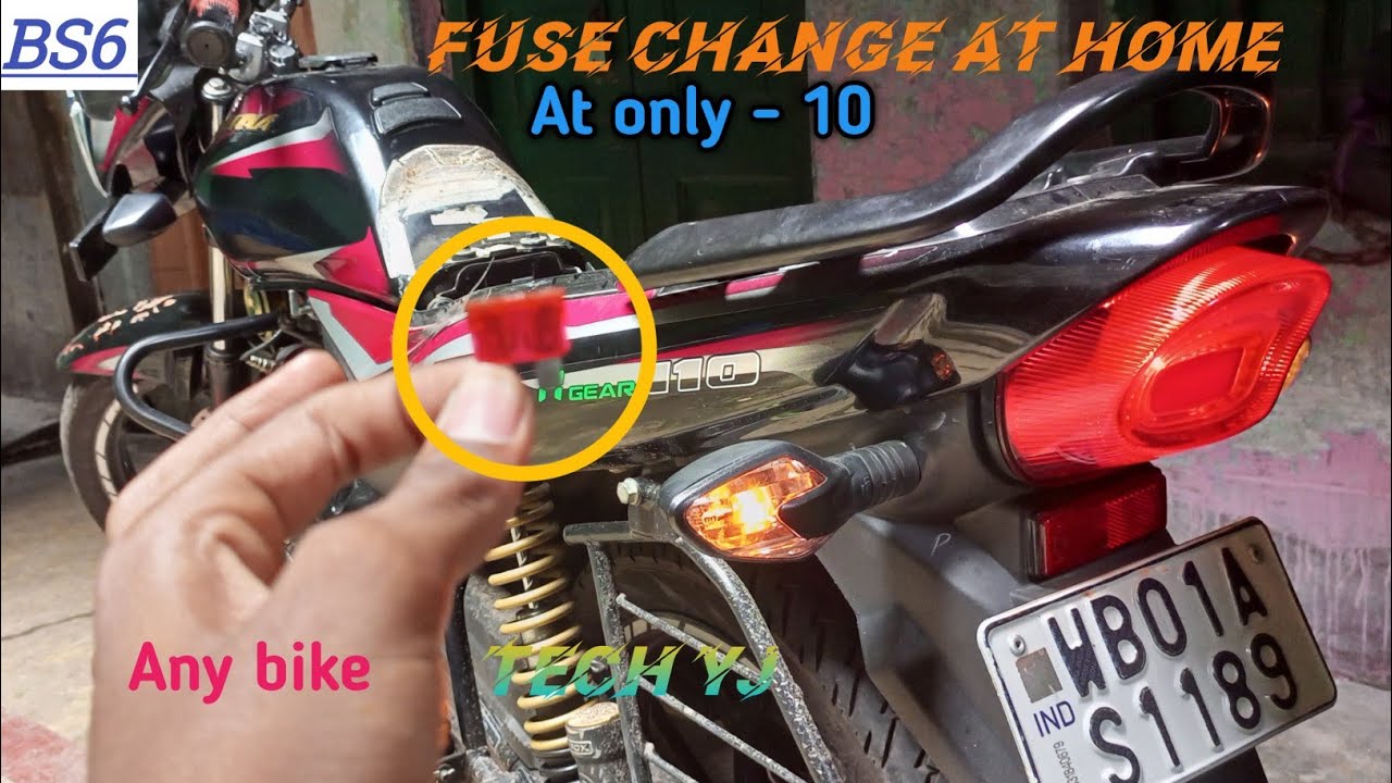 How to change a fuse of bike at home || At only 10 rupees|| 10amp or 15amp ???.