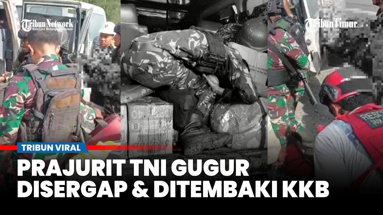Detik-detik Prajurit TNI Berpangkat Sersan Satu Gugur Usai Ditembak dan Disergap KKB di Mile 50
