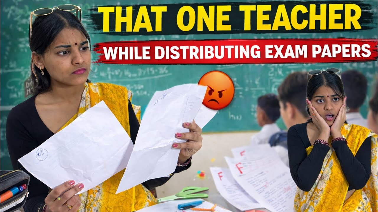 THAT ONE TEACHER DISTRIBUTING PAPERS AFTER EXAMS ✏️📚#schoollife #school #viral #studentlife 