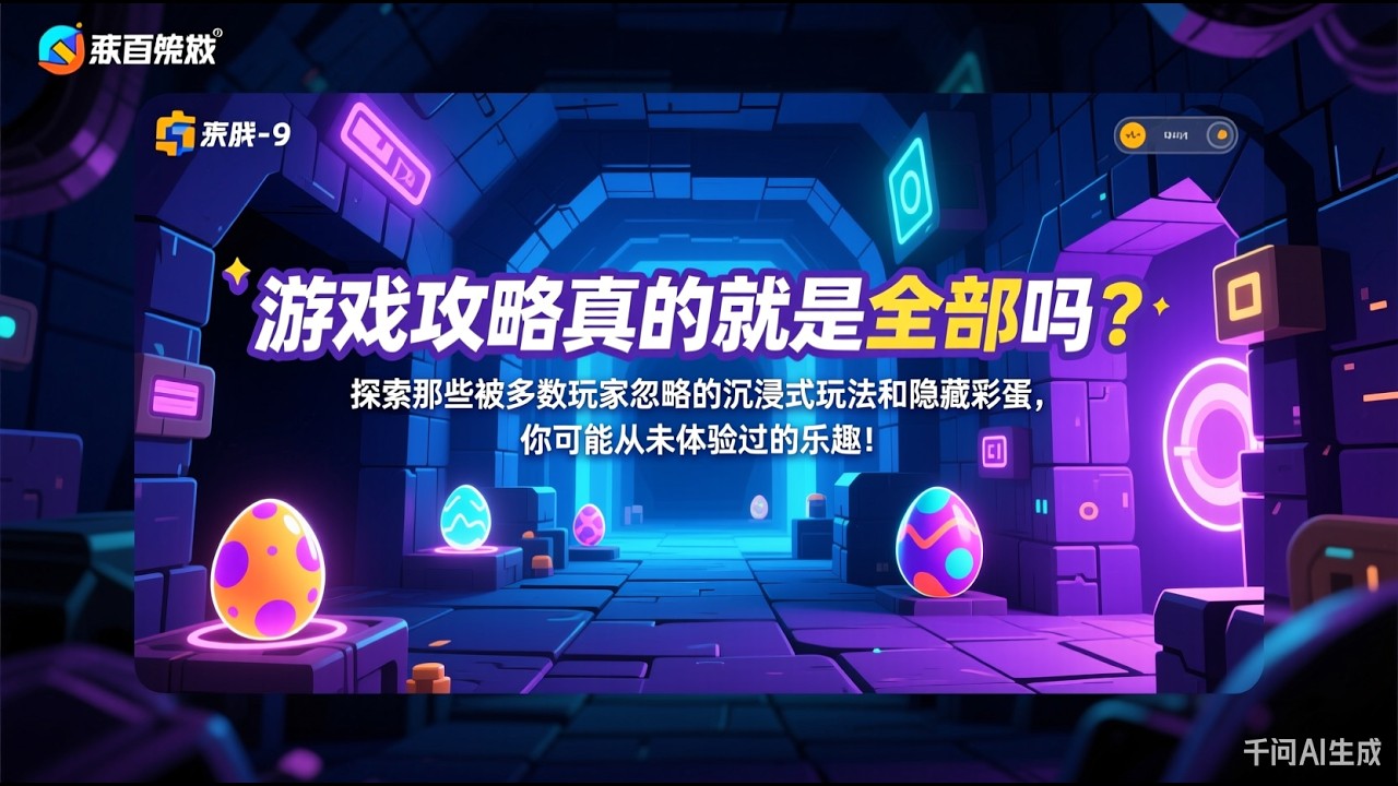 【玩遊戲千萬不要提前看攻略】遊戲攻略真的就是全部嗎？探索那些被多數玩家忽略的沉浸式玩法和隱藏彩蛋，你可能從未體驗過的樂趣！