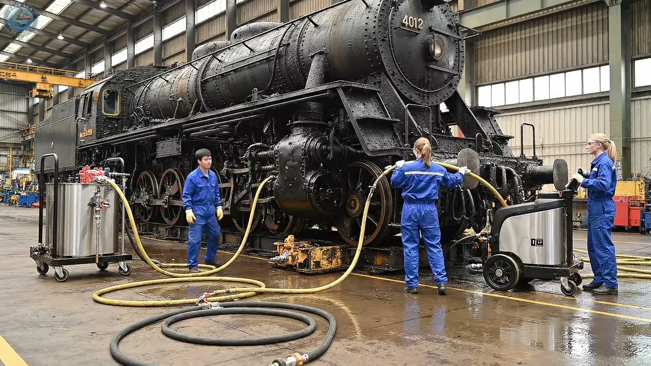 Lifting a Sunken Steam Locomotive from a Lake: Historic Recovery