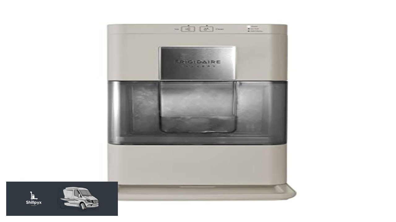 Frigidaire Nugget Ice Maker Countertop Ice Machine with Transparent Window Sonic Ice