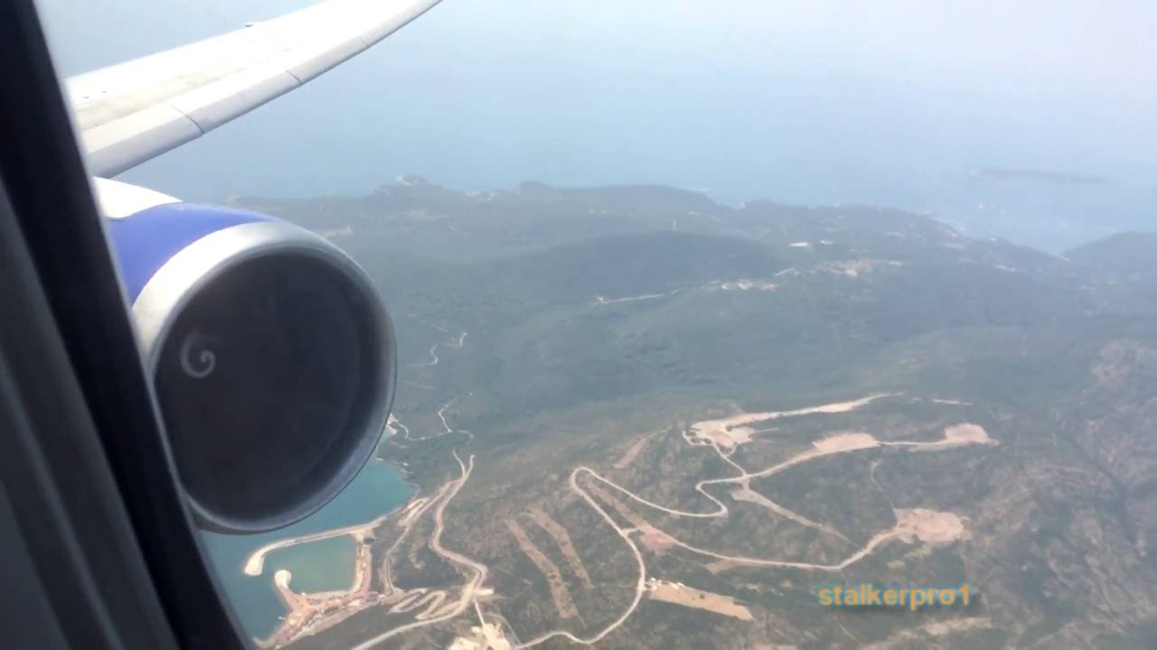 Stunning takeoff and climb from Tivat!  Transaero 767-300ER TIV-DME flight