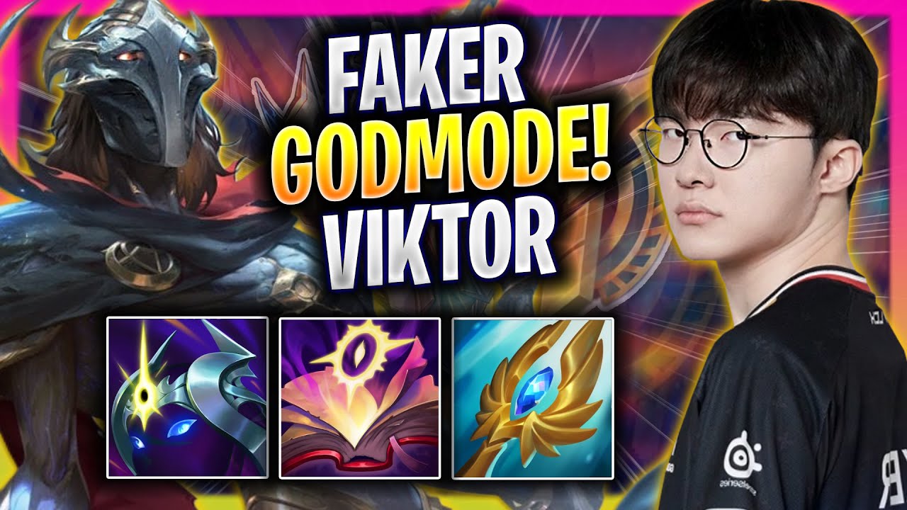 FAKER LITERALLY GOD MODE WITH VIKTOR! - T1 Faker Plays Viktor MID vs Hwei! | Season 2025