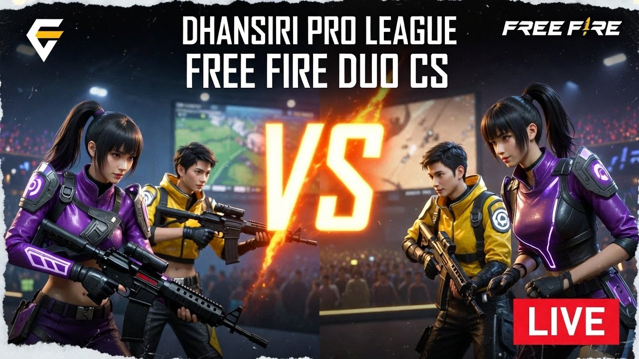 💥 Dhansiri Pro League LIVE | Duo CS | No Skill No Skin 💥Day-5