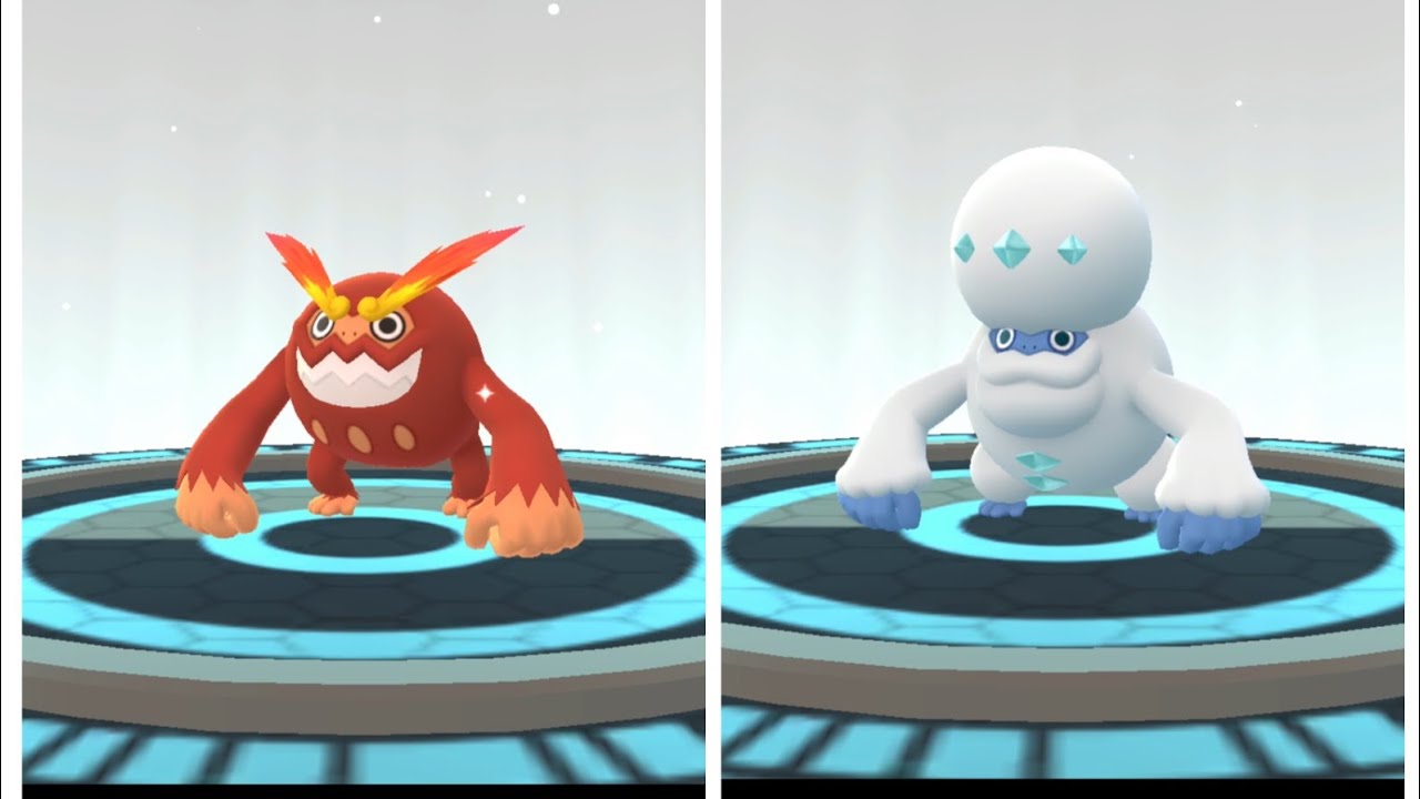 Evolving Darumaka into Darmanitan a 🔥 type pokemon, Galarian Darumaka into Galarian Darmanitan 🧊