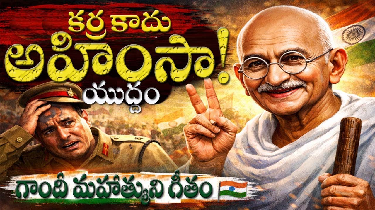 ఆయుధం లేకుండానే గెలిచిన యుద్ధం | గాంధీ మహాత్మ | Telugu Patriotic Song