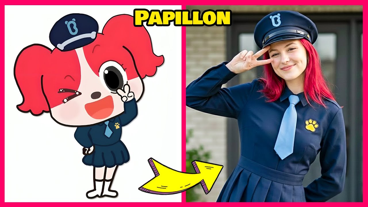 Sheriff Labrador Characters as Humans + Guess The Voice Quiz ~ Sheriff Labrador, Papillon, Dobie 😍