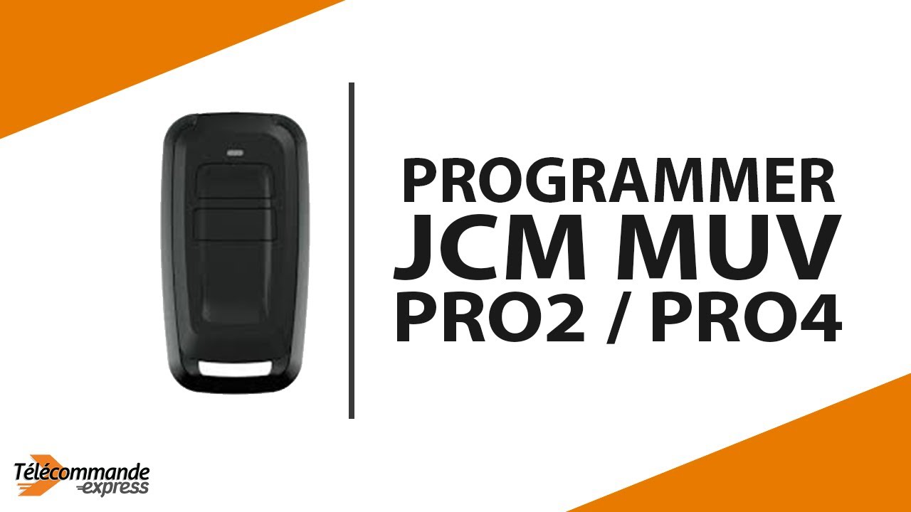Comment programmer la télécommande JCM MUV PRO2 / PRO4