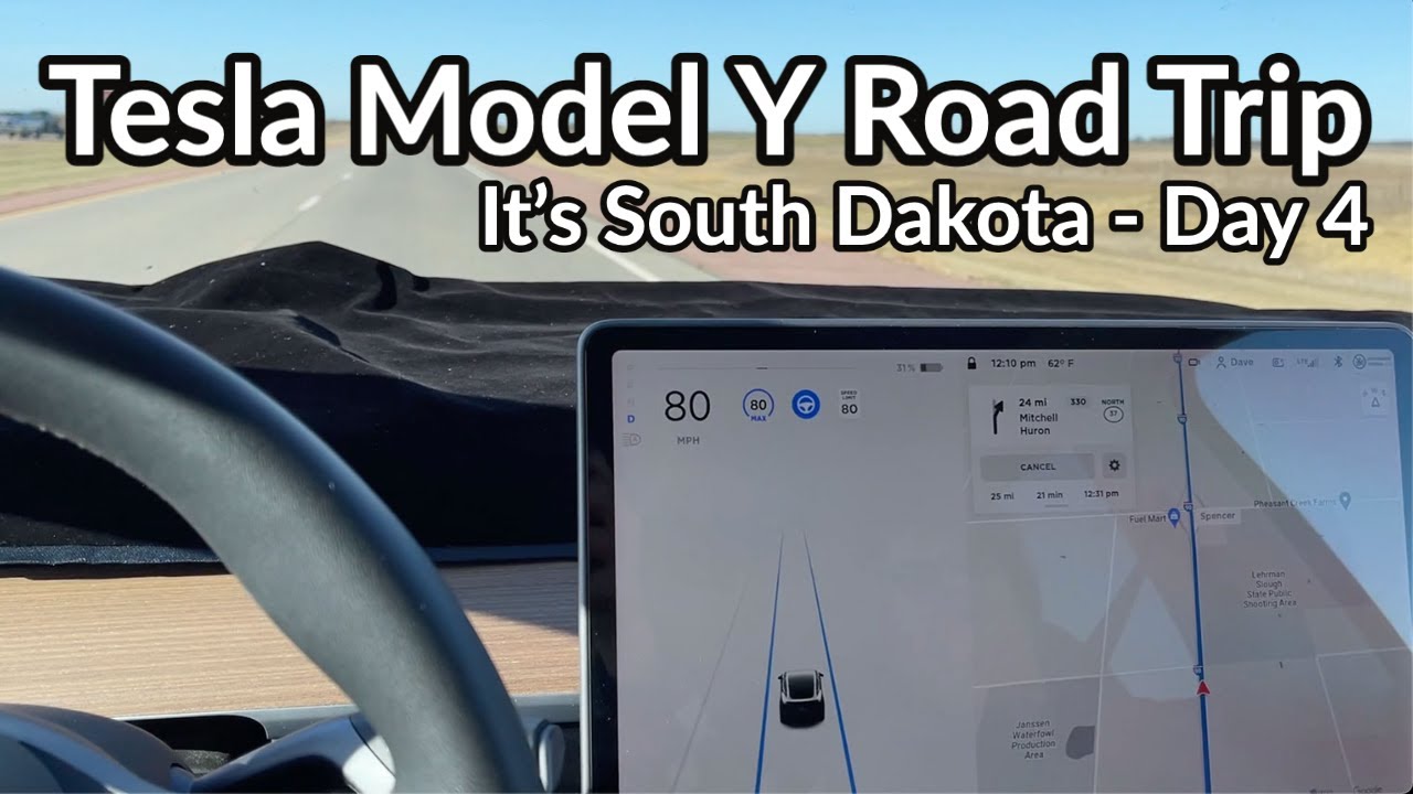 Tesla Model Y Road Trip, It's South Dakota - Day 4