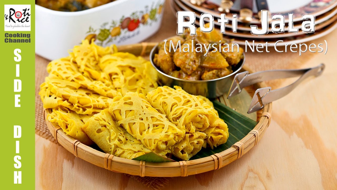 How to make Roti Jala (Malaysian Net Crepes) | Roti n Rice