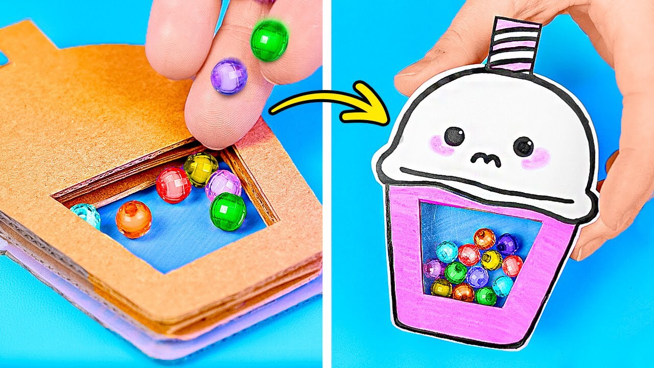 Semplici lavoretti arcobaleno in cartone per la scuola 🎨📚 | Idee fai da te semplici e divertenti!