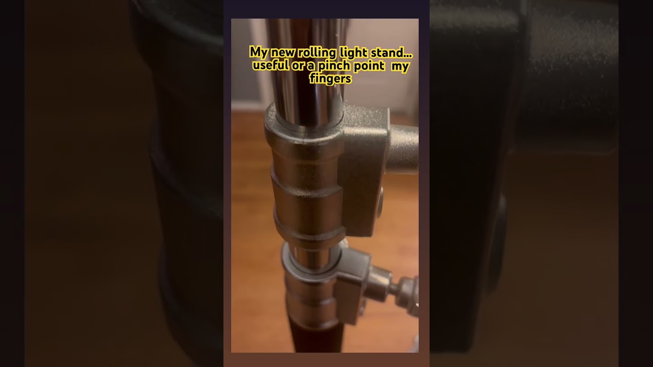 I purchased this rolling light stand on Amazon .  First impression; It may have some pinch points