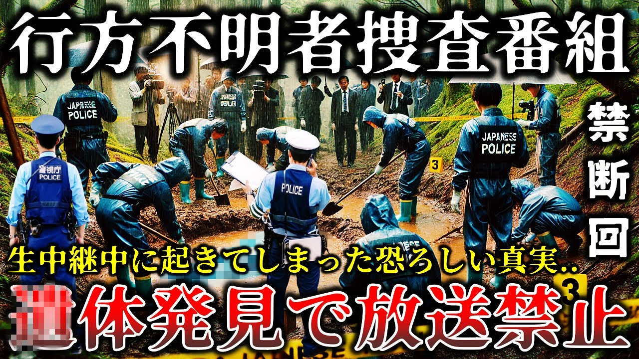 【ゆっくり解説】※生放送中に緊急事態..行方不明者公開捜索で霊能者が絶叫..放送が突如中断された禁断の事件現場６選！