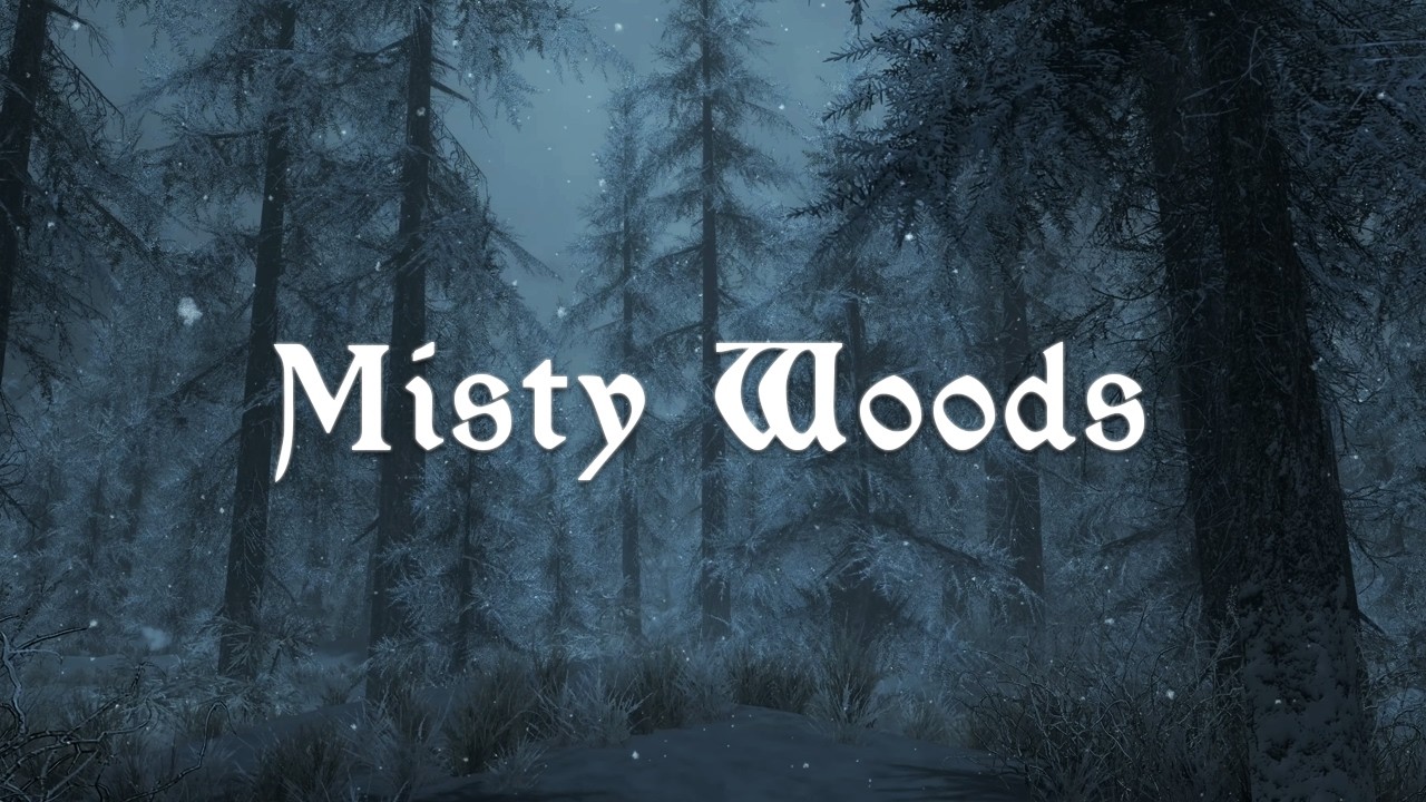 You Crossed a Misty Woods at Midnight | Deep Relaxing Skyrim Music & Ambience