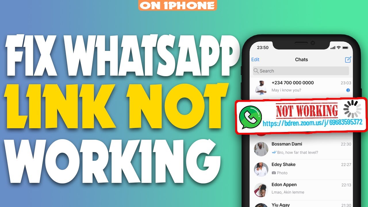 как исправить неработающую ссылку WhatsApp на iPhone 2023 | F HOQUE |
