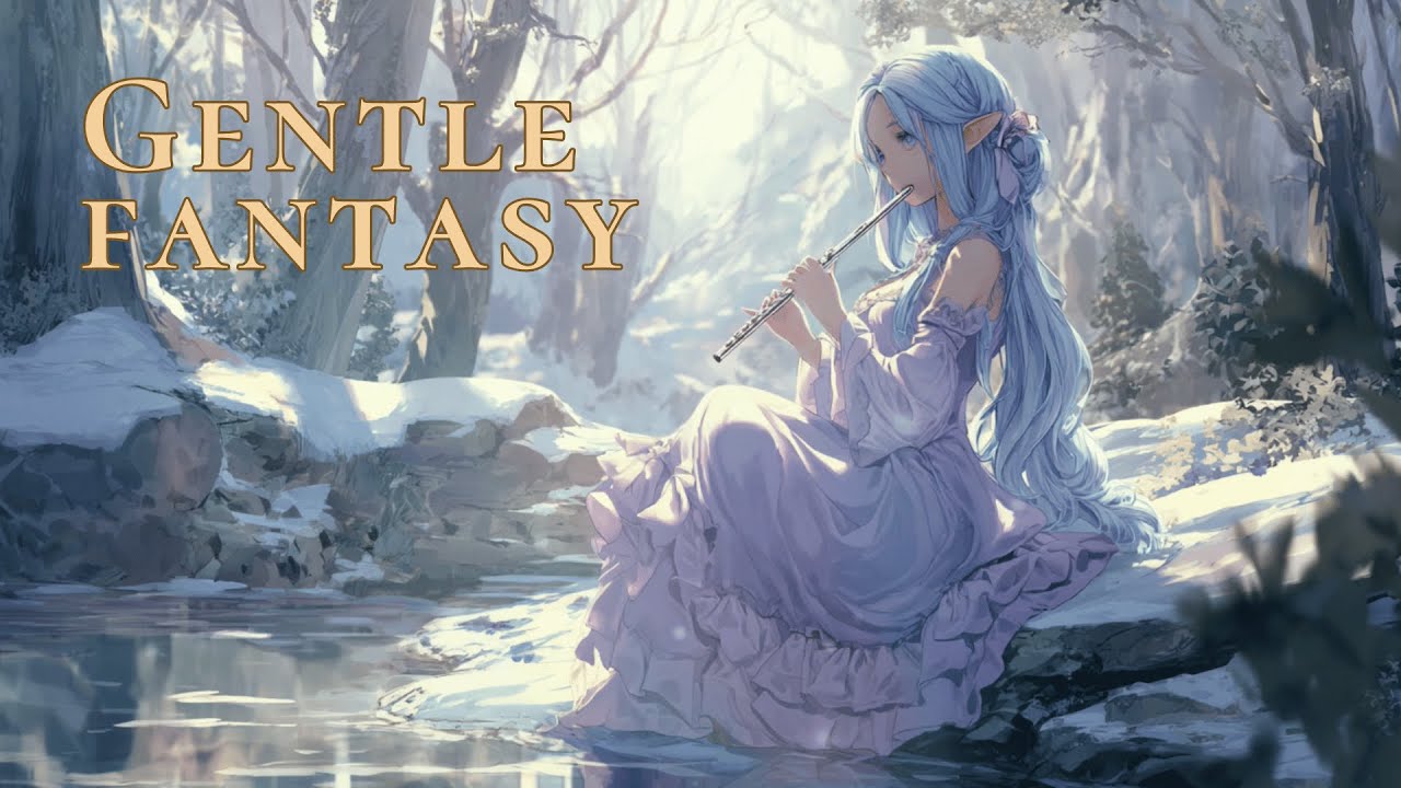 Gentle Winter Stream — Peaceful Fantasy Music for Calm & Focus