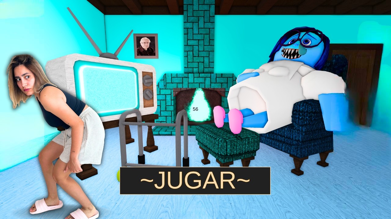 Tristeza Es Una Abuela Gru&ntilde;ona en Roblox|Andie