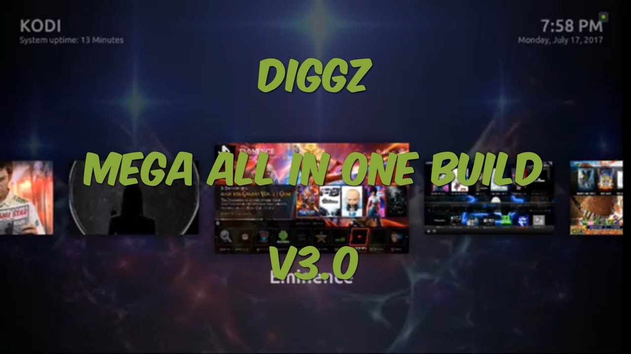 THE DIGGZ MEGA ALL IN ONE BUILD V3.0 FOR KODI 17.3 KRYPTON JULY 2017 ON ARES WIZARD