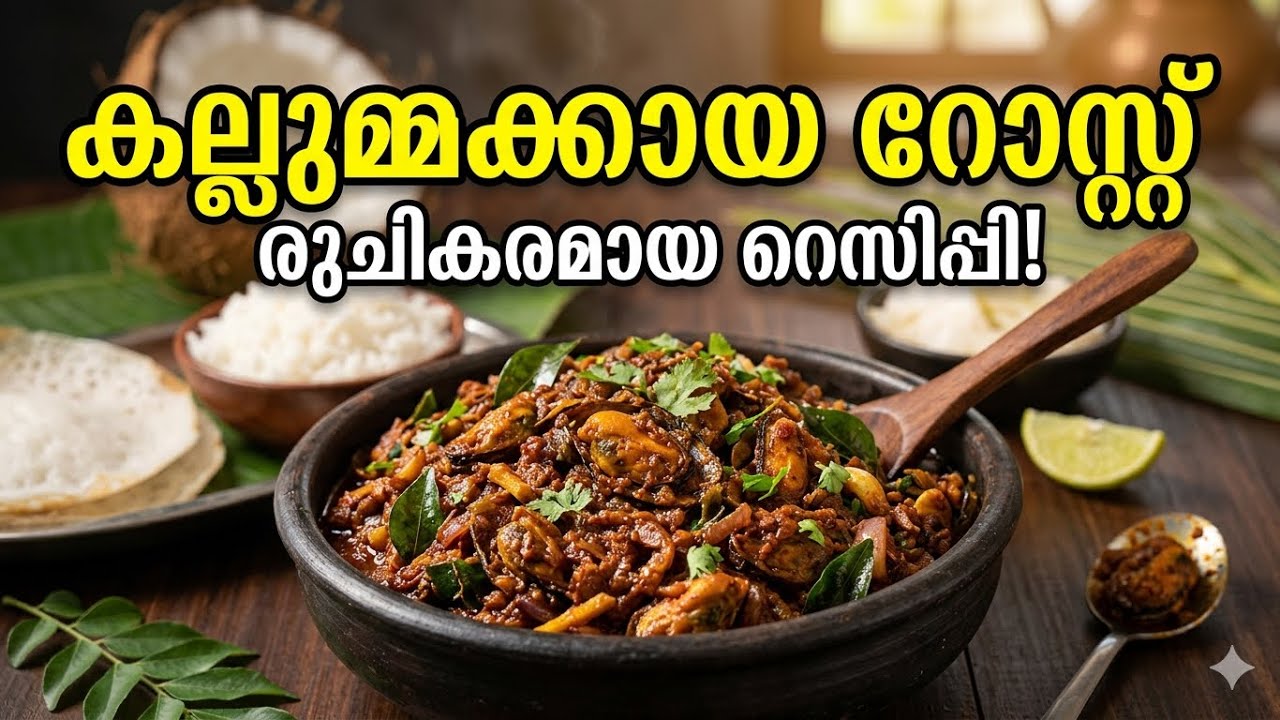 കല്ലുമ്മക്കായ റോസ്റ്റ്mussels roast#mussels#musselsrecipe#kallumakkaya#kallumakkayarost#malayalifood
