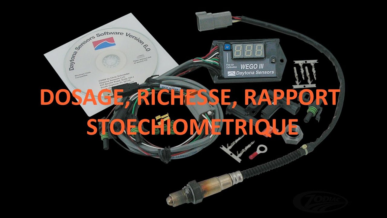Dosage, richesse, stœchiométrie du mélange carburé