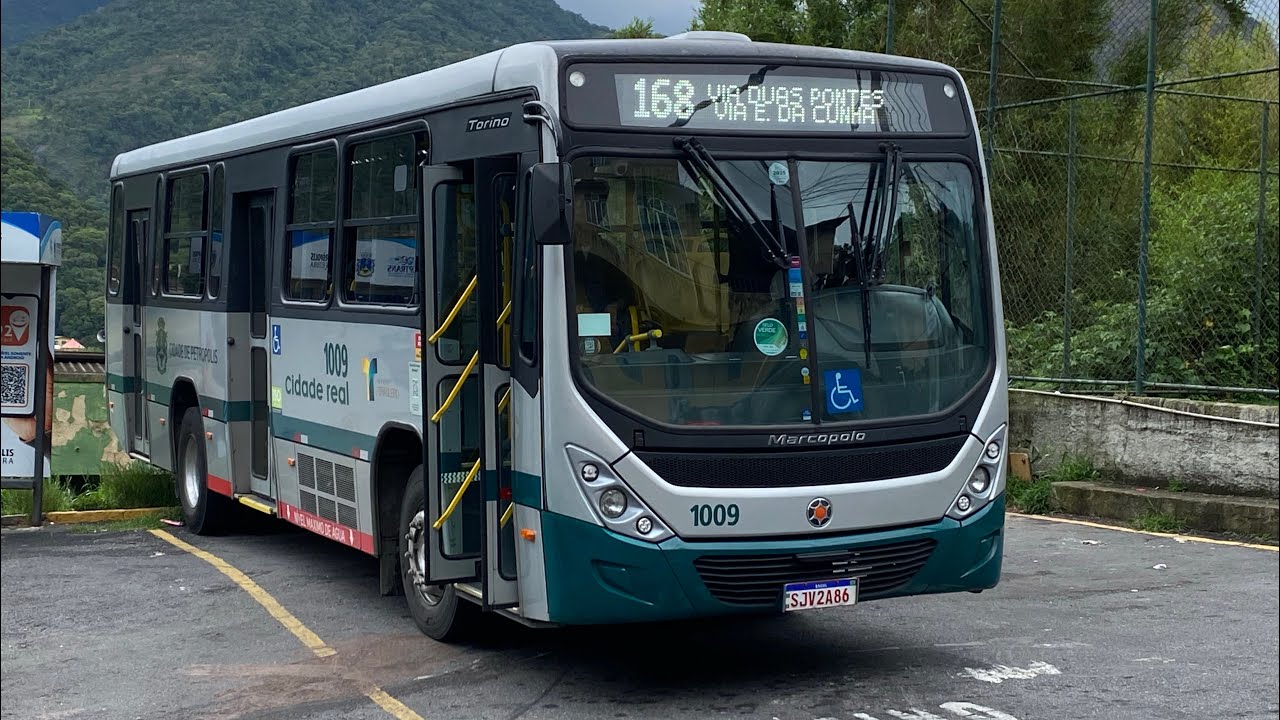 168 Campinho x Centro (Via E. Cunha/2 Pontes) - Marcopolo Torino S MBB OF 1619 da CDR (Carro 1009)