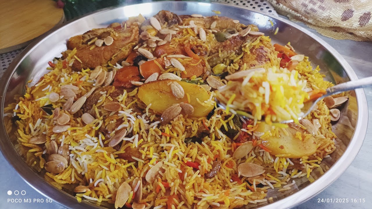 ألذ مدفون دجاج بالخلطة السحرية للعزائم والطعم خطير || مدفون الدجاج بالخضار