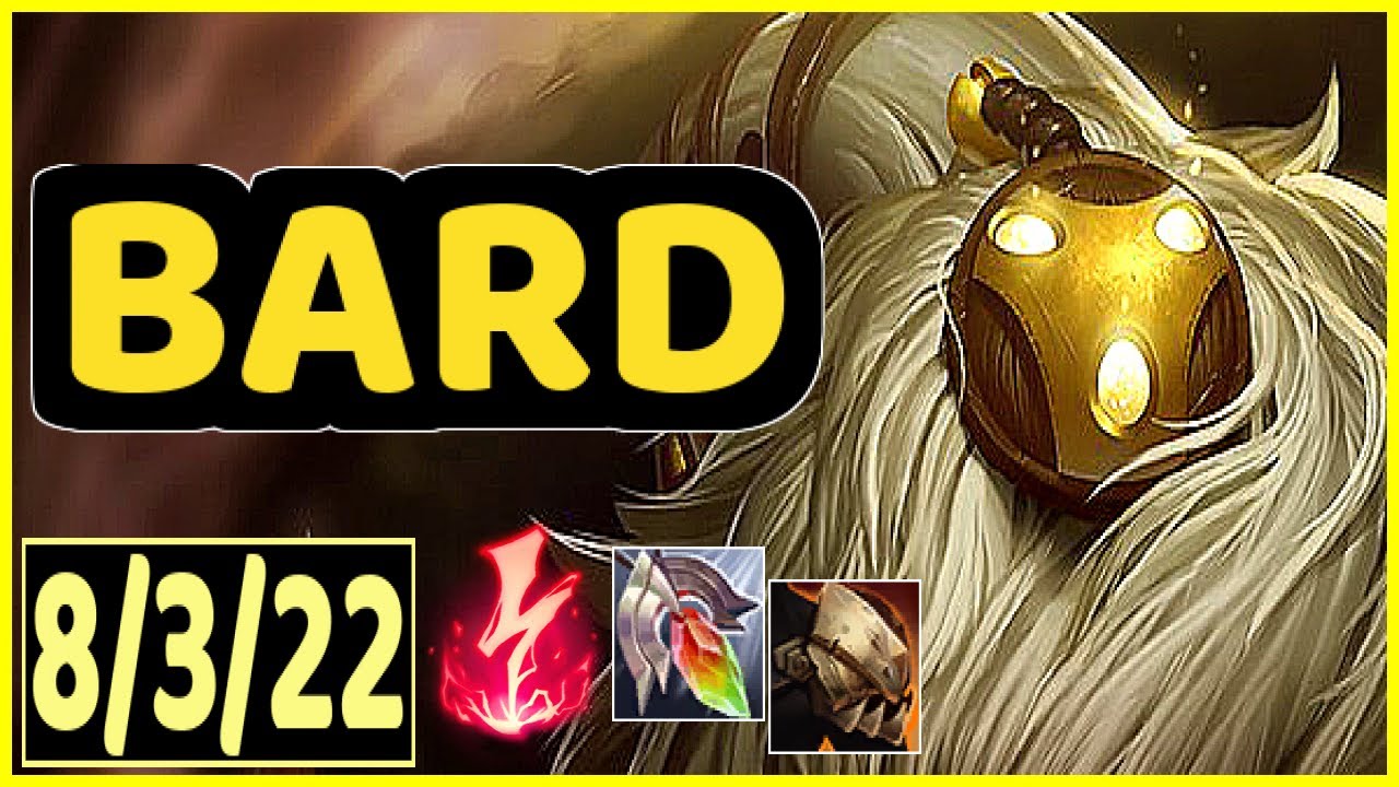 BARD VS POPPY - 8/3/22 KDA SUPPORT GAMEPLAY CHALLENGER I