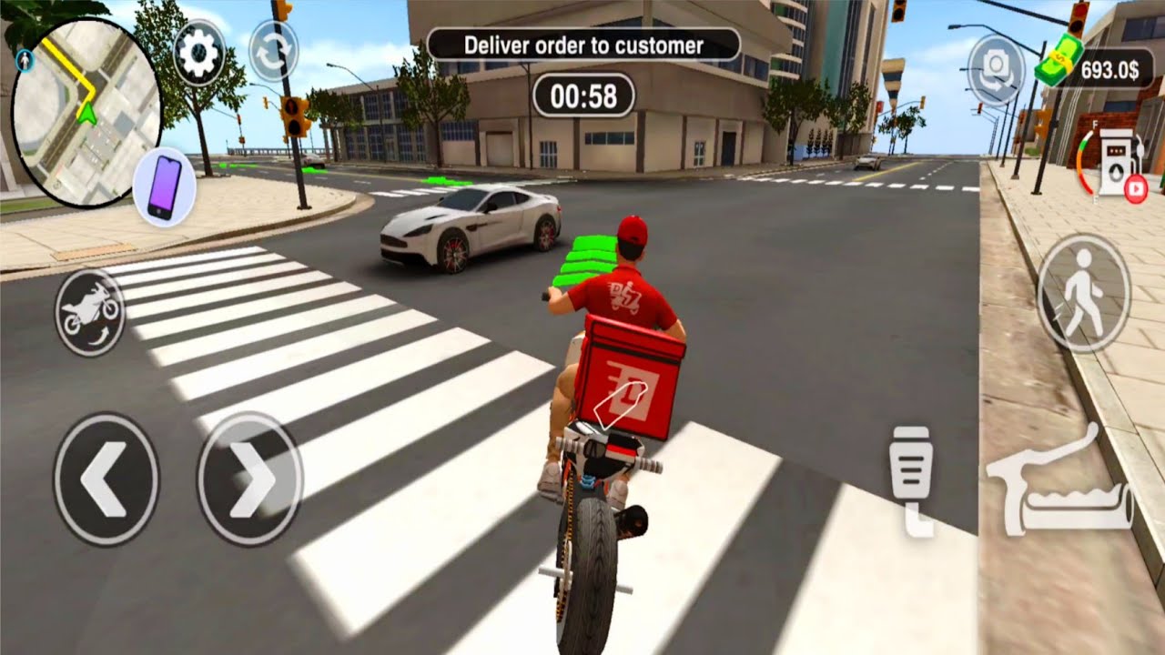 Food Delivery Boy Driving KTM Ninja Bike | Delevery Boy Simulator 3d Gameplay | #games