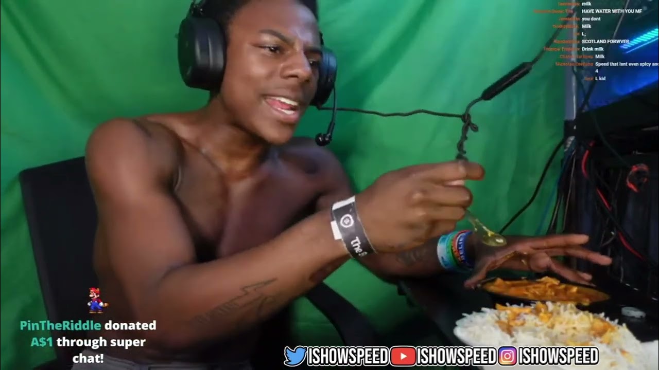 IShowSpeed Tries Extra Spicy Indian Food 💀
