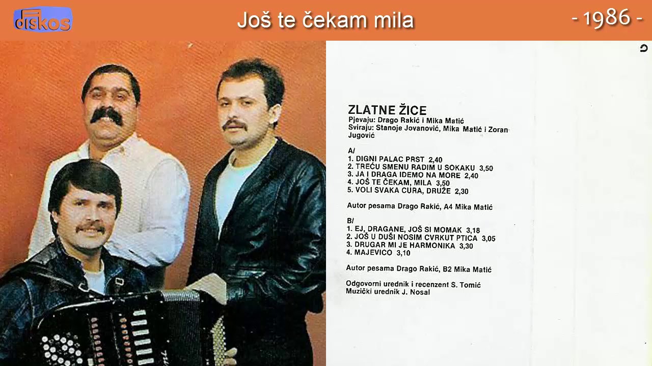 Zlatne Zice - Jos te cekam mila - (Audio 1986)