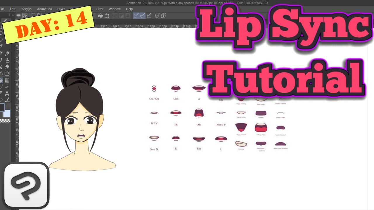 Day 14 | Lip Sync in 2D Animation Clipstudio| Beginners to Pro in 30 Days (Hindi Tutorial)